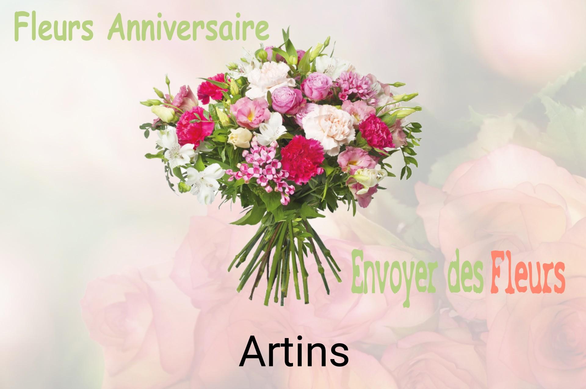 Bouquet de fleurs d’anniversaire livré à Artins